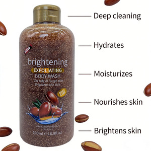 Gel de Ducha Exfoliante e Iluminador con Aceite de Argán, Revitalizador de Piel Antienvejecimiento, Hidratante, 500 ml, Venta al por Mayor - Product Image 5