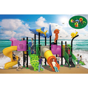 Tobogán de Plástico con <span class=keywords><strong>Tubo</strong></span> de Rosca y Acero para Niños, para Parques de Trampolín y Uso Doméstico, Alta Capacidad - Product Image 1