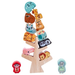 Bloques <span class=keywords><strong>de</strong></span> construcción educativos <span class=keywords><strong>de</strong></span> <span class=keywords><strong>madera</strong></span> en forma <span class=keywords><strong>de</strong></span> animal para niños EN71 Certificado Colorido Apilamiento y características <span class=keywords><strong>de</strong></span> equilibrio para juegos Juguetes - Product Image 4