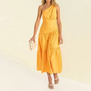 ชุดเดรสฤดูร้อนสไตล์วินเทจสำหรับผู้หญิง แนวลำลอง เซ็กซี่ ทรงเอ ไร้แขน เหมาะสำหรับงานปาร์ตี้ สไตล์ปี 50s 60s พินอัพ ความยาวปานกลาง - Product Image 1