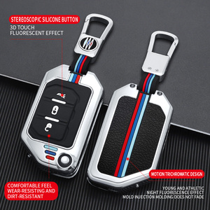 Étui de protection pour clé de voiture en alliage de zinc et gel de silice pour Jeep Sahara Wrangler Rubicon JL, porte-clés pliable, accessoires de sac - Product Image 2