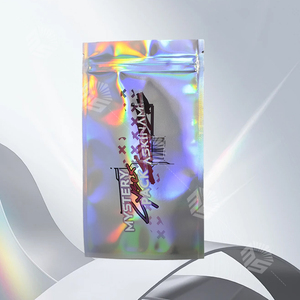 Gói mẫu túi nilon hologram in tùy chỉnh, dạng dẹt, hàn ba cạnh, kích thước nhỏ, túi Mylar nhỏ - Product Image 1