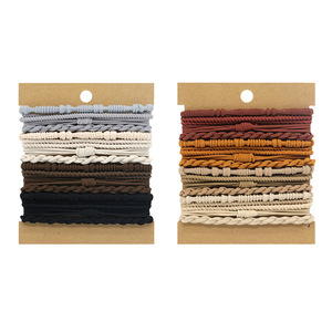 IFOND - Paquete <span class=keywords><strong>de</strong></span> 12 Coleteros Deportivos Trenzados Estilo Bohemio, Elásticos para el Cabello, Accesorios para el Cabello <span class=keywords><strong>de</strong></span> Mujer - Product Image 4