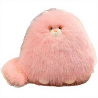 Adorable coussin en peluche chat à poils pointus, en coton PP et velours, jouet doux et câlin, cadeau parfait pour les filles