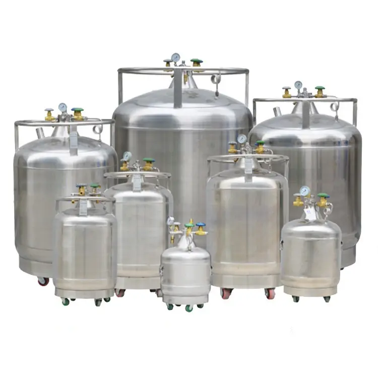 Long Service Life Liquid Nitrogen Tank With Pump 600L Medical Liquid Nitrogen Flask For Cooling Electronics