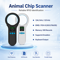 Lector de Identificación Animal Portátil de 125khz 134.2khz, Escáner ABS FDX-B para Identificación de Microchip de Mascotas y Ganado