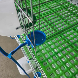 3-Tier 9-Cell thép mạ kẽm h-loại công nghiệp thỏ Lồng tự động phân loại bỏ bền 8 + năm tuổi thọ Điều kiện Mới - Product Image 5