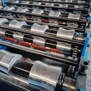 더블 레이어 롤 성형 기계 롤포머 금속 루핑 골판지 강판 벽 패널 타일 만들기 기계 - Product Image 3