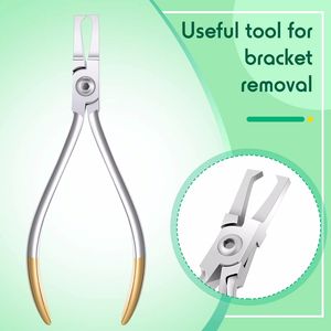Instrumento cirúrgico odontológico ortodôntico de aço inoxidável, alicate manual para remoção de braquetes, curvador de fio para alinhadores. - Product Image 2
