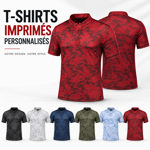 T-shirts imprimés personnalisés, t-shirts de sublimation sur mesure, chemises de golf imprimées pour hommes, vêtements d'équipe de haute qualité avec logo personnalisé - Product Image 1