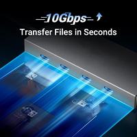 Station d'accueil Type C 10G avec répartiteur pour téléphones mobiles, ordinateurs portables, hubs USB 3.0 et extensions de hubs