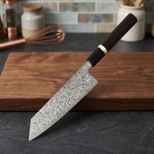 Cuchillo de Chef Japonés Bunka Nakiri de 7 Pulgadas, Acero Damasco, Mango de Resina, Diseño Ecológico y Ambidiestro - Product Image 3