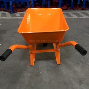 Carretilla de construcción de acero motorizada WB2203 de 60L china con rueda sólida Material de hierro de Metal barato para Kenia Filipinas - Product Image 4