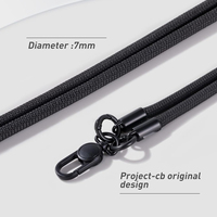 Échantillon Gratuit - Lanière de Téléphone en Nylon Durable avec Logo Personnalisé, Crochet et Clip pour Téléphone, 7*450mm, pour Téléphones Mobiles