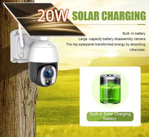 24 Giờ Ghi Âm Ubox Thẻ Sim Năng Lượng Mặt Trời Bảng 5MP An Ninh Nhà PIR Báo Động 10 Zoom Quang <span class=keywords><strong>H</strong></span>ọc Ngoài Trời PTZ CCTV Năng Lượng Mặt Trời Máy Ảnh 4G <span class=keywords><strong>Wifi</strong></span> - Product Image 5