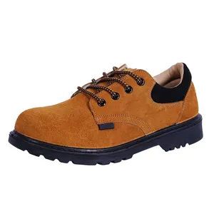 工場価格安全靴メーカーパンク防止安全靴男性用作業スチールつま先ブーツ
