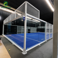 Poteau en acier galvanisé de qualité marine 150x150 pour terrain de padel avec structure en acier préfabriquée 150x150mm