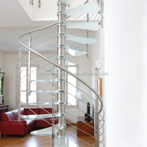Solución completa de escalera de hierro y acero para interiores de un solo paso TAKA Incluye barandilla de larguero de dibujo de tienda Más - Product Image 3