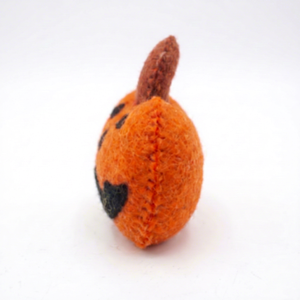Fieltro y lana: Decoración infantil de Halloween con monstruo aterrador de calabaza - Product Image 5