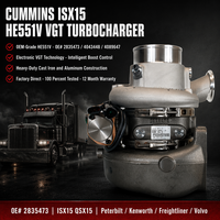 توربو HE551V من المصنع مباشرة 2835473 4043448 4089647 لمحركات كامنز ISX15 QSX15 وشاحنات بيتربيلت وكينوورث VGT
