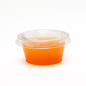 Taza de salsa biodegradable redonda 2oz taza de salsa PLA contenedor de condimentos de plástico para comida para llevar - Product Image 1