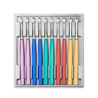 Outils de réparation de montre boîte de démontage de tige d'aiguille de montre aiguille de pelle en alliage se