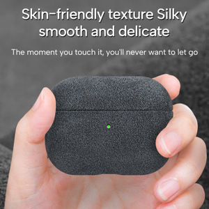 Étui pour <span class=keywords><strong>AirPods</strong></span> en Alcantara, protection intégrale pour <span class=keywords><strong>AirPods</strong></span> 4 Pro Pro2 Pro3 Samsung Buds 3 3Pro - Product Image 4