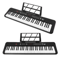 61-Key Electronic Keyboard Piano Professional Digital Piano with Built-in Speakers USB MIDI Teaching Mode - Ideal for Beginners