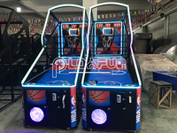 Playfun Nouveau parc d'attractions intérieur à pièces, jeu de tir au basket-ball électronique N-B-A, machine de jeu d'arcade de basket-ball