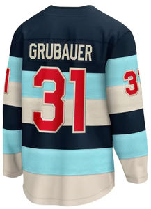 Nouveaux maillots de hockey sur glace cousus 2025, 13 Brandon Tanev, 10 Matty Beniers, 37 Yanni Gourde, 31 Philipp Grubauer, 7 Eberle - Product Image 5