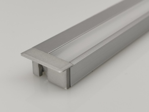ไฟโปรไฟล์ LED แบบฝัง อลูมิเนียม ขนาด W18*h11 มม. มุมเอียง 45 องศา ความหนา 10 มม. ผิวเคลือบอะโนไดซ์ - Product Image 6