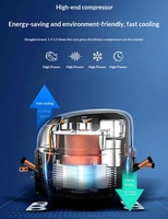 Comptoir de préparation de pizzas électrique réfrigéré moderne, refroidissement par air, acier inoxydable, table de préparation alimentaire pour cuisine commerciale, réduction du bruit