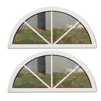 Ventana Arqueada Fija de PVC Semicircular Insonorizada de Alta Calidad al por Mayor de China