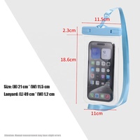 Nouvelle arrivée pour le camping : Pochette étanche en PVC avec grande fenêtre transparente pour téléphone portable, idéale pour la natation et la plongée