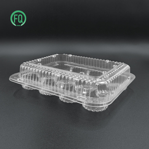 Cupcake rõ ràng container phân hủy sinh học nhựa cupcake tàu sân bay container - Product Image 6