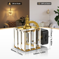 Veilleuse LED ZHILAI à brancher, veilleuse en cristal, veilleuses à capteur crépusculaire, à intensité variable pour chambre, couloir, escalier