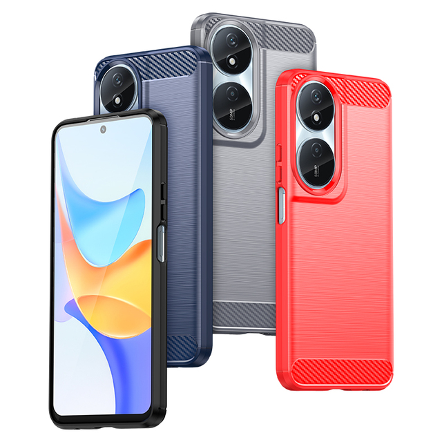 Wholesale Price Carbon Fiber TPU case for Huawei Honor Play 50 Plus Play 8T X50 Anti-scratch Mobile Cover