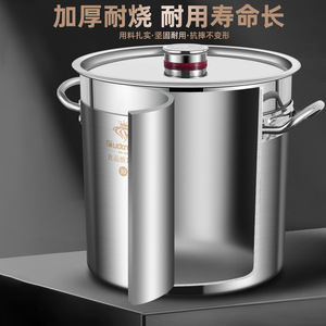 Eudon 304 Stainless Steel Soup <b>Pot</b> 11L <b>Large</b> Capacity With Lid Commercial Kitchen Use - Product Image 3