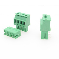 15EDGKA/KB Pitch 3,81/3,5mm Juego completo de bloque de terminales de PCB enchufable vertical con PIN recto y PIN curvo para electrónica