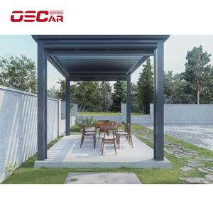 Toit à persiennes en aluminium <span class=keywords><strong>Pergola</strong></span> <span class=keywords><strong>rétractable</strong></span> Jardin Patio Deck Extérieur Système de toit automatique avec rideau en <span class=keywords><strong>toile</strong></span> <span class=keywords><strong>Pergola</strong></span> - Product Image 1