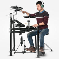D-X3 EARTHGRACE Batterie électronique professionnelle en fibre de carbone pour adultes, pour les passionnés de musique, idéale pour l'église