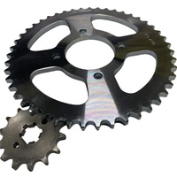 Kit de chaîne et pignon arrière TL16 pour moto, pièces de rechange d'usine, avec cache-chaîne pour Suzuki GR150