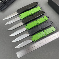 Couteau de poche à manche en alliage de zinc, lame en acier inoxydable 8Cr14MOV, couteau pliant tactique de survie et d'autodéfense pour hommes