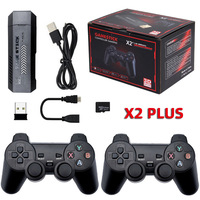 Consola de Juegos Retro 4K GD10 con Dos Controles Inalámbricos, Plug and Play, Dispositivo de Juego para TV, 64GB de Memoria, Material ABS, 10000 Juegos Clásicos
