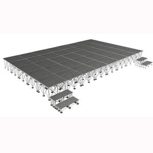 Scène de performance de scène pliante mobile d'événement portable avec jupes de scène - Product Image 2