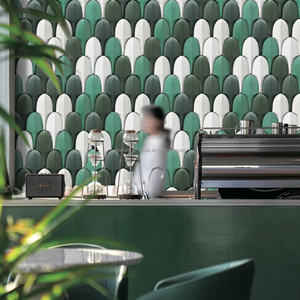 Briques 3D en béton UHPC pour revêtement mural intérieur/extérieur, ignifuges et écologiques, pour centres commerciaux, cafés et halls, 160*180*20mm - Product Image 3