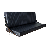 Asiento de Cuero Personalizado AutoLiuma para Camioneta, Diseño de Sofá Cama Abatible para Sprinter, Transit, Promaster, Conversión de Camioneta a Autocaravana