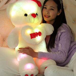 Kreative Licht Up Gefüllte Plüsch Spielzeug Bunte Leuchtende Led Bär - Product Image 3