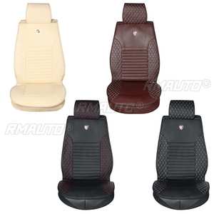 Cojín de Asiento de Coche de Cuero PU, Antideslizante, Universal, Negro/Rojo, para la Mayoría de los Coches, Camionetas y SUVs - Product Image 4