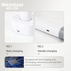 Nouvelle conception 2024, raquette anti-moustiques électrique rechargeable <span class=keywords><strong>2</strong></span> en 1, poignée détachable, deux ports d'entrée Type-C, raquette anti-moustiques - Product Image 6